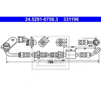 Flexible de frein ATE 24.5291-0756.3