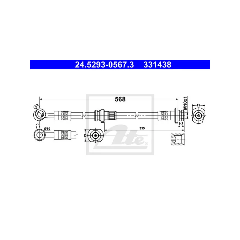 Flexible de frein ATE 24.5293-0567.3
