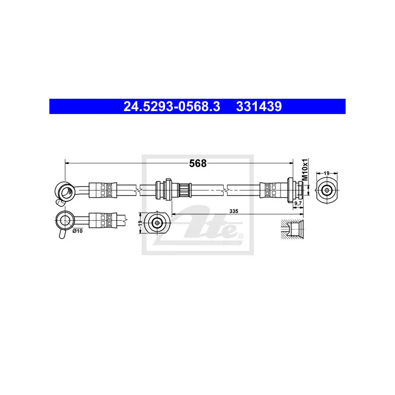 Flexible de frein ATE 24.5293-0568.3