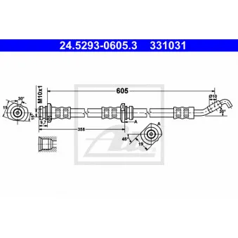 Flexible de frein ATE 24.5293-0605.3