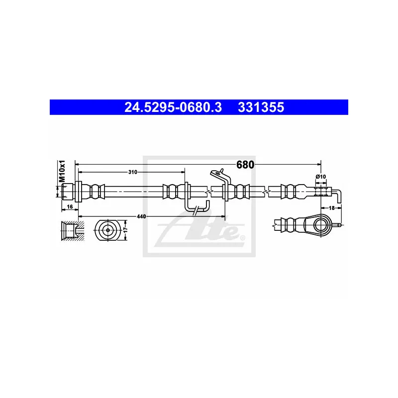 Flexible de frein ATE 24.5295-0680.3