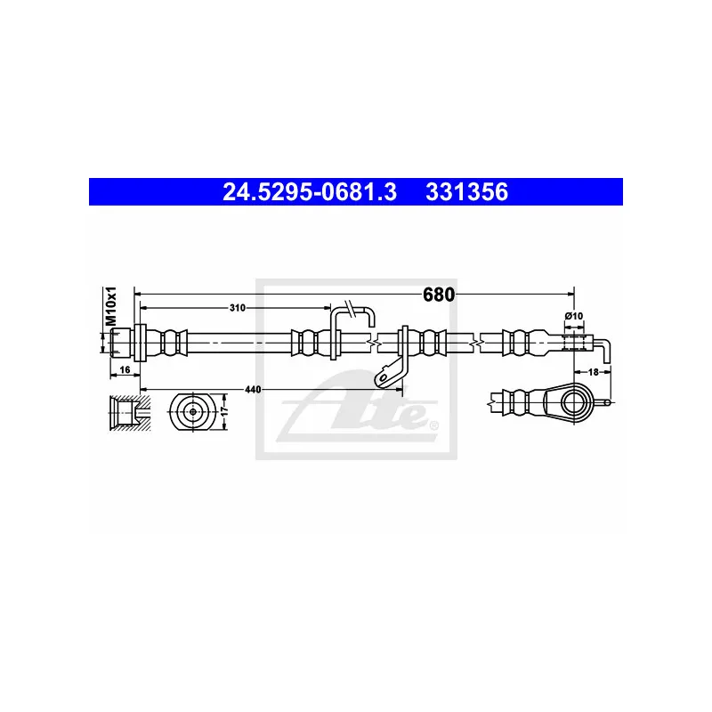 Flexible de frein ATE 24.5295-0681.3