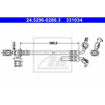 Flexible de frein ATE 24.5296-0280.3