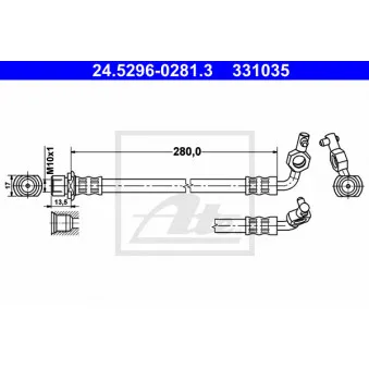 Flexible de frein ATE 24.5296-0281.3