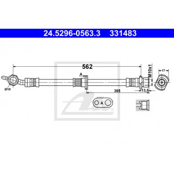 Flexible de frein ATE 24.5296-0563.3