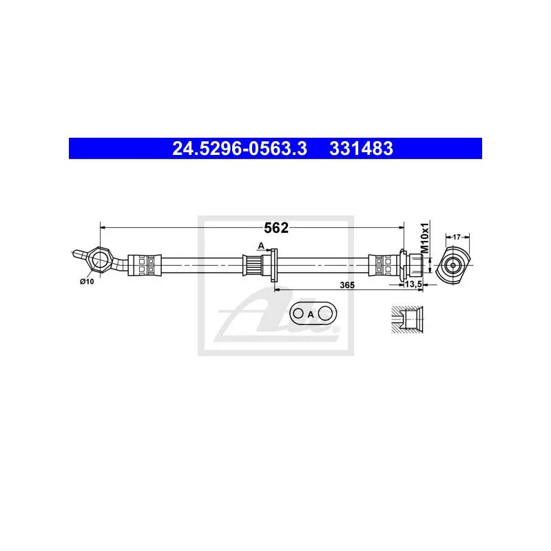 Flexible de frein ATE 24.5296-0563.3