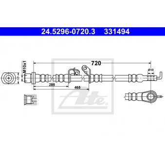 Flexible de frein ATE 24.5296-0720.3