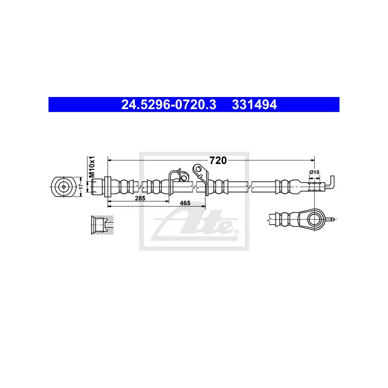 Flexible de frein ATE 24.5296-0720.3