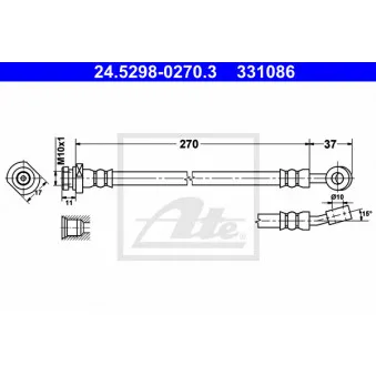 Flexible de frein ATE 24.5298-0270.3