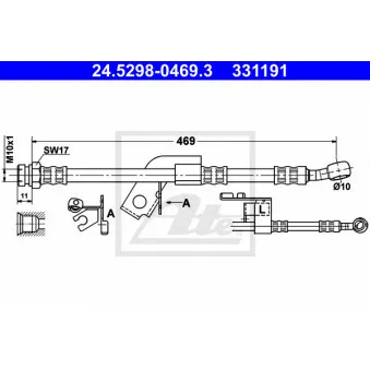 Flexible de frein ATE 24.5298-0469.3