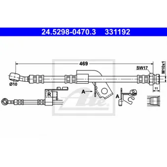Flexible de frein ATE 24.5298-0470.3