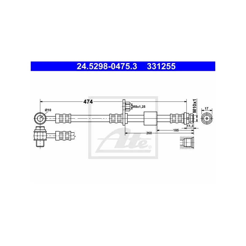 Flexible de frein ATE 24.5298-0475.3
