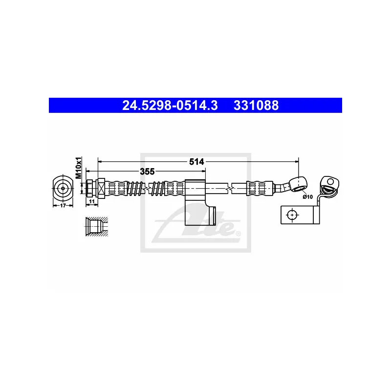 Flexible de frein ATE 24.5298-0514.3