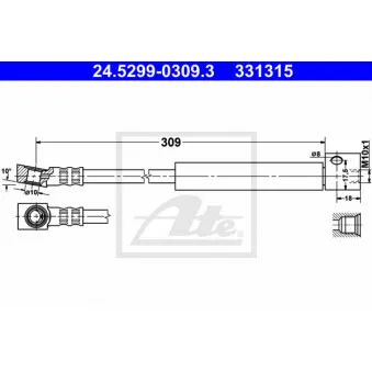 Flexible de frein ATE 24.5299-0309.3