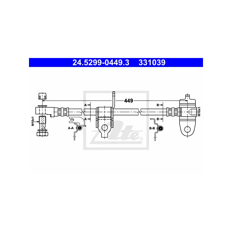 Flexible de frein ATE 24.5299-0449.3