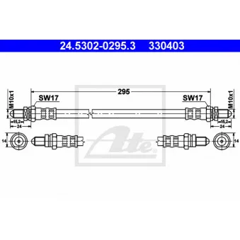 Flexible de frein ATE 24.5302-0295.3