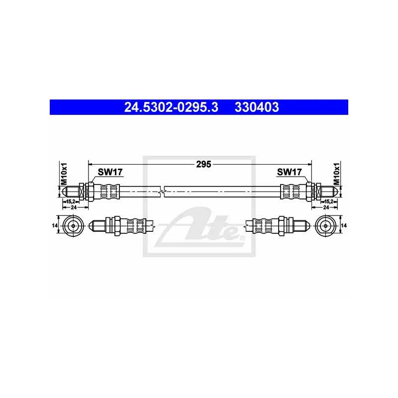 Flexible de frein ATE 24.5302-0295.3