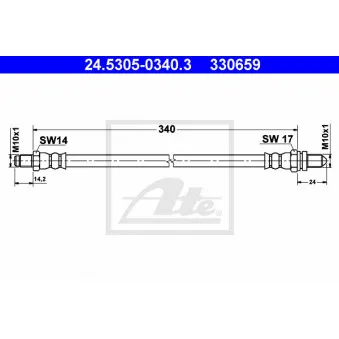 Flexible de frein ATE 24.5305-0340.3