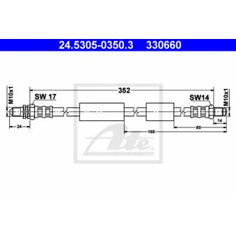 Flexible de frein ATE 24.5305-0350.3