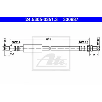 Flexible de frein ATE 24.5305-0351.3