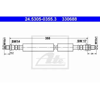 Flexible de frein ATE 24.5305-0355.3