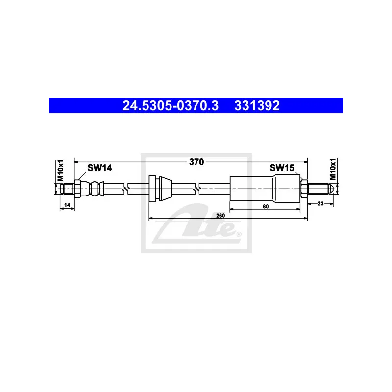 Flexible de frein ATE 24.5305-0370.3