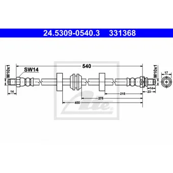Flexible de frein ATE 24.5309-0540.3
