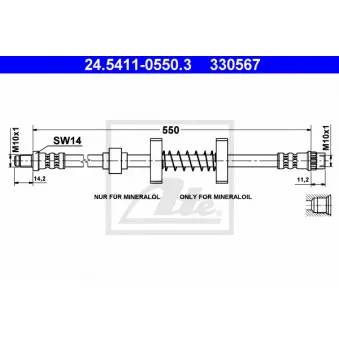 Flexible de frein ATE 24.5411-0550.3