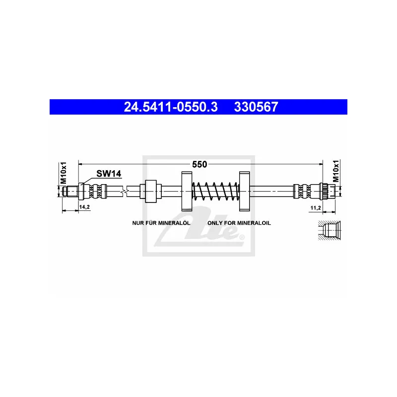 Flexible de frein ATE 24.5411-0550.3
