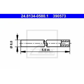 Conduite de frein ATE 24.8134-0580.1