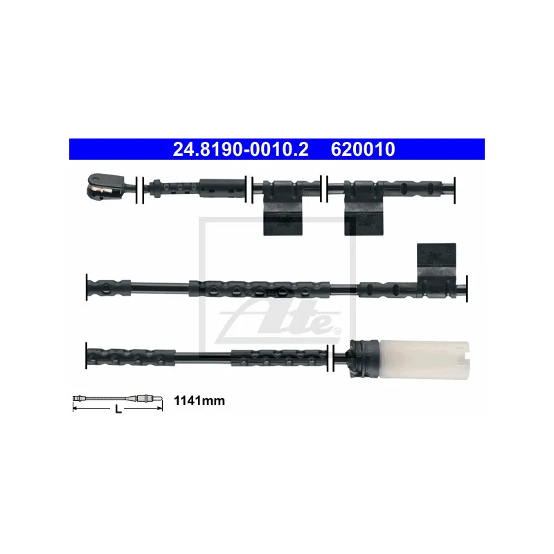 Contact d'avertissement, usure des plaquettes de frein ATE 24.8190-0010.2