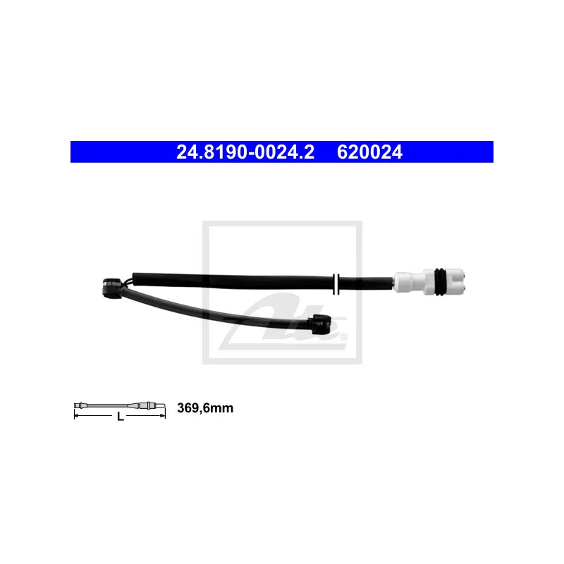Contact d'avertissement, usure des plaquettes de frein ATE 24.8190-0024.2