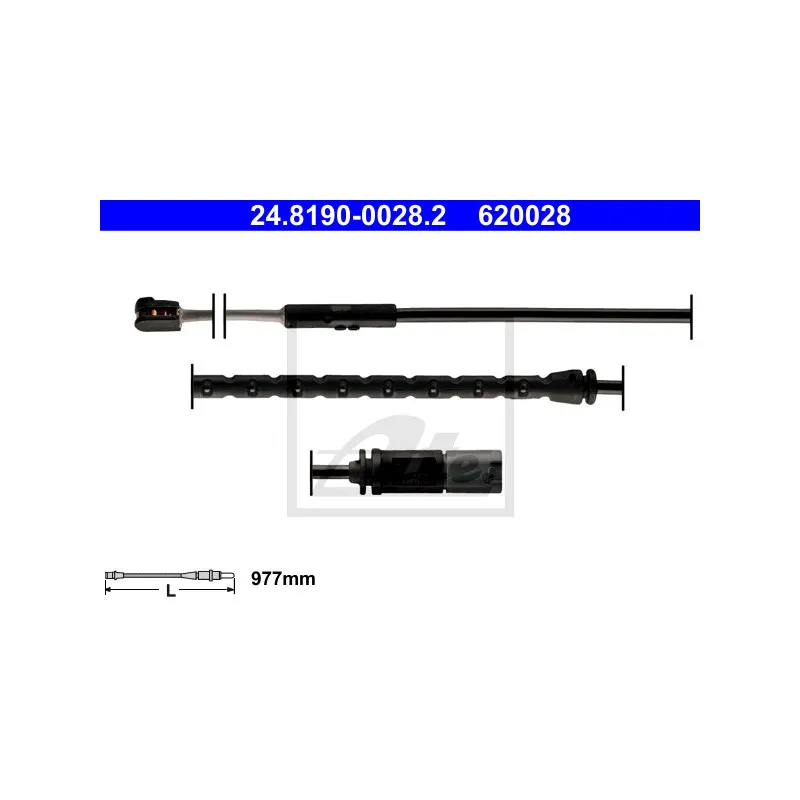 Contact d'avertissement, usure des plaquettes de frein ATE 24.8190-0028.2