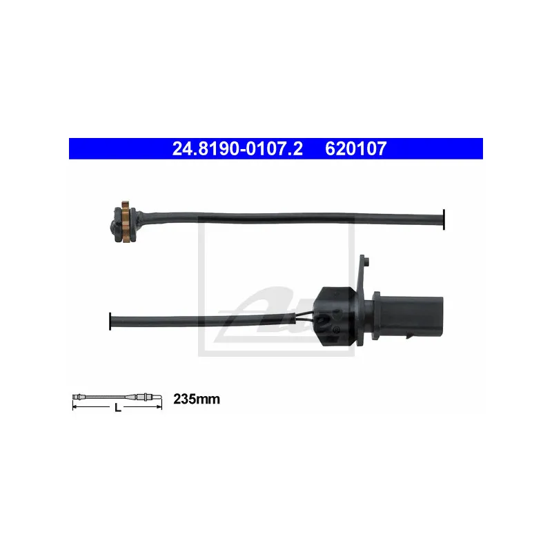 Contact d'avertissement, usure des plaquettes de frein ATE 24.8190-0107.2