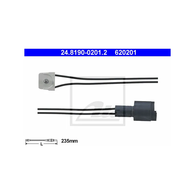 Contact d'avertissement, usure des plaquettes de frein ATE 24.8190-0201.2