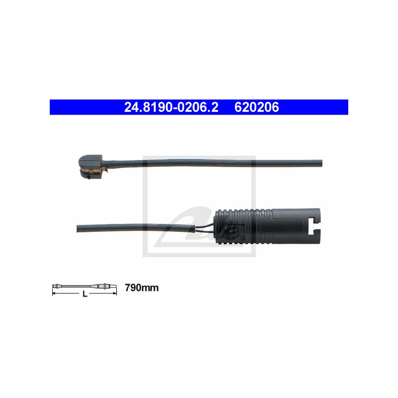 Contact d'avertissement, usure des plaquettes de frein ATE 24.8190-0206.2