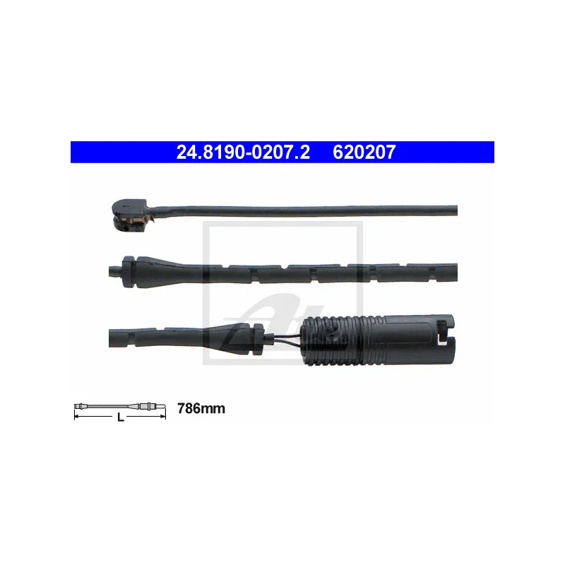 Contact d'avertissement, usure des plaquettes de frein ATE 24.8190-0207.2