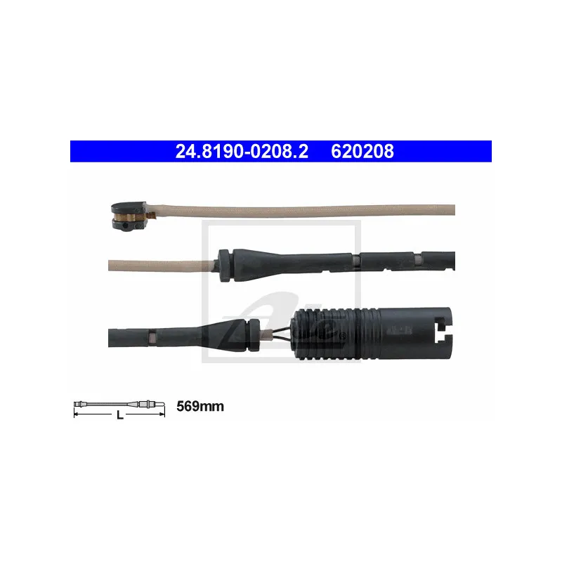 Contact d'avertissement, usure des plaquettes de frein ATE 24.8190-0208.2