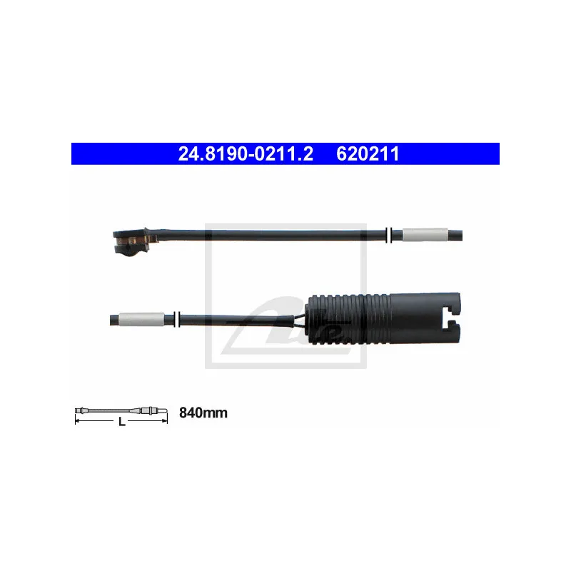Contact d'avertissement, usure des plaquettes de frein ATE 24.8190-0211.2