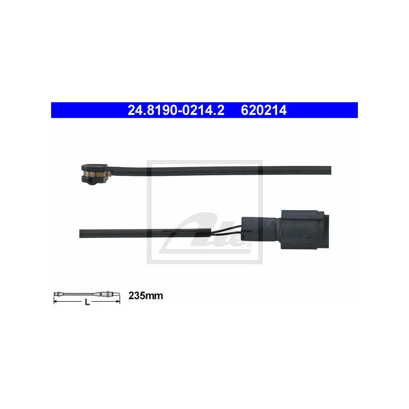Contact d'avertissement, usure des plaquettes de frein ATE 24.8190-0214.2