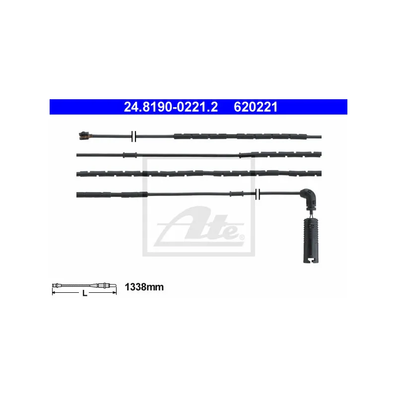 Contact d'avertissement, usure des plaquettes de frein ATE 24.8190-0221.2