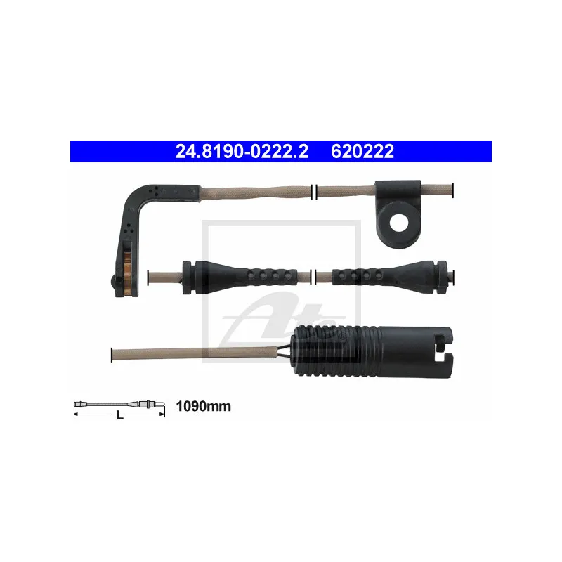 Contact d'avertissement, usure des plaquettes de frein ATE 24.8190-0222.2