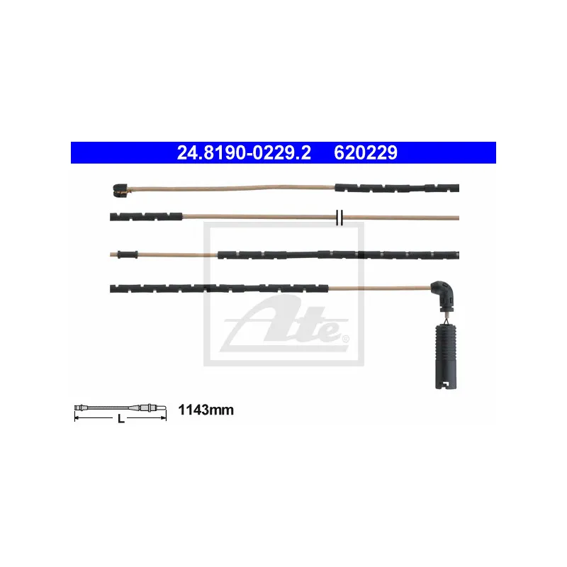 Contact d'avertissement, usure des plaquettes de frein ATE 24.8190-0229.2