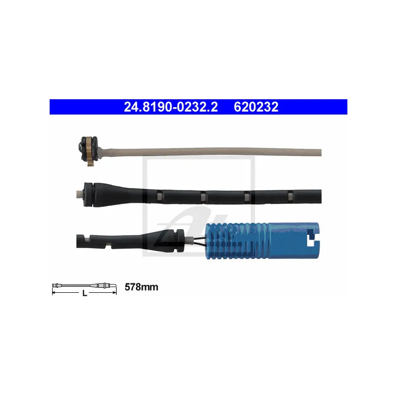 Contact d'avertissement, usure des plaquettes de frein ATE 24.8190-0232.2