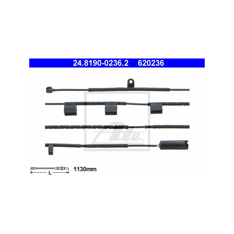 Contact d'avertissement, usure des plaquettes de frein ATE 24.8190-0236.2