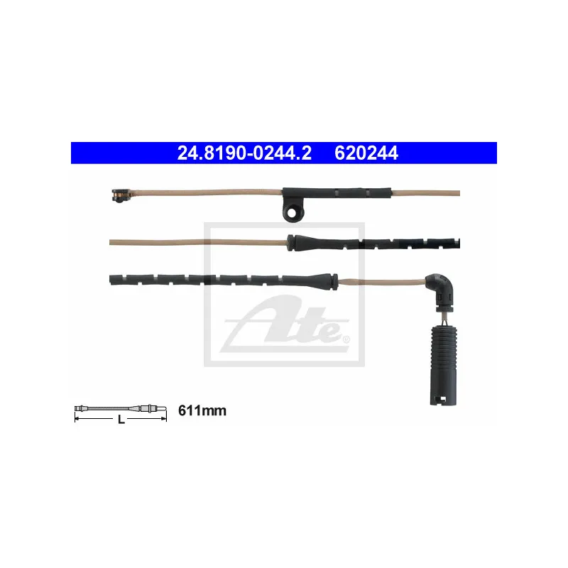Contact d'avertissement, usure des plaquettes de frein ATE 24.8190-0244.2