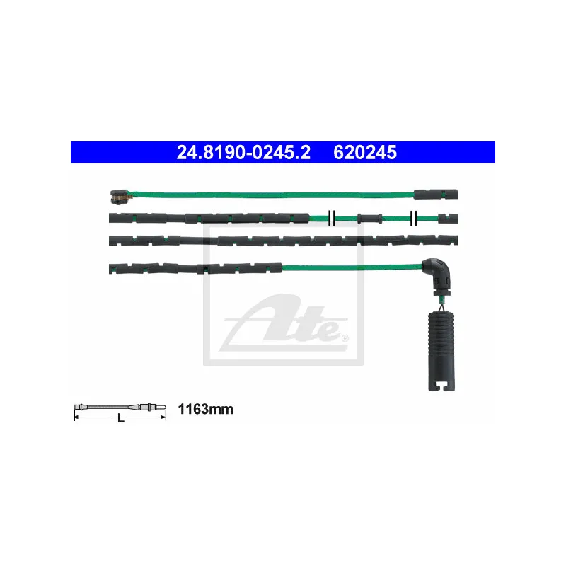 Contact d'avertissement, usure des plaquettes de frein ATE 24.8190-0245.2