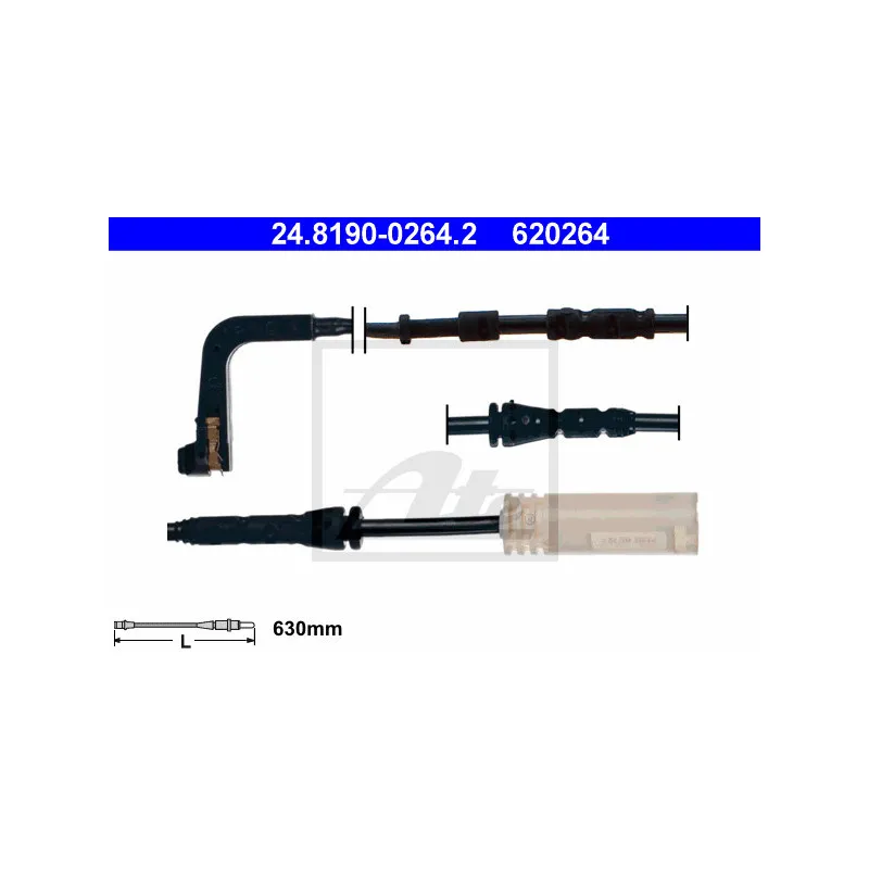 Contact d'avertissement, usure des plaquettes de frein ATE 24.8190-0264.2