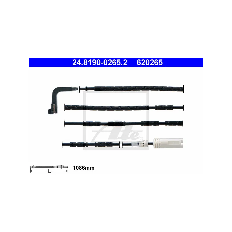 Contact d'avertissement, usure des plaquettes de frein ATE 24.8190-0265.2