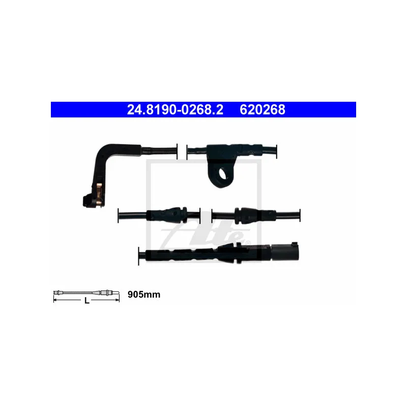 Contact d'avertissement, usure des plaquettes de frein ATE 24.8190-0268.2